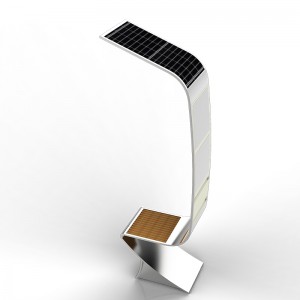 金属フレームが付いている最も普及したスマートな太陽街路広告の木の家具のベンチ