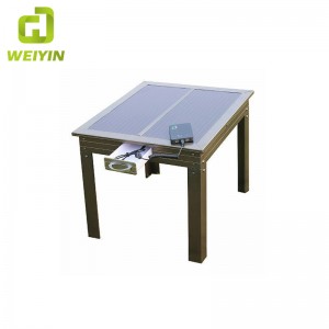 屋外の使用のためのスマートな太陽動力を与えられた電話充満鉄のテーブル